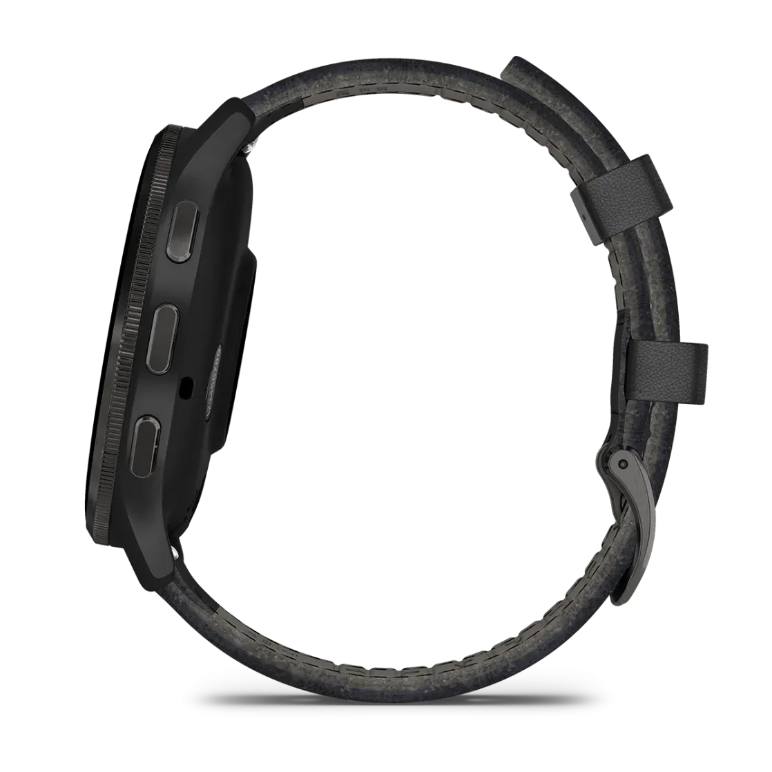 * Venu 3 Slate Stainless-Steel Bezel With Black Case And Black Leather Band
