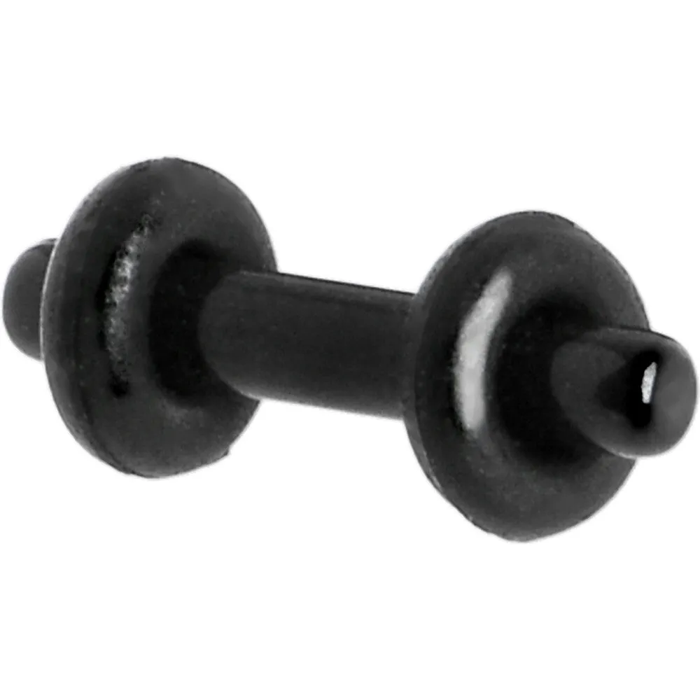 12 Gauge Black Acrylic Plug Set