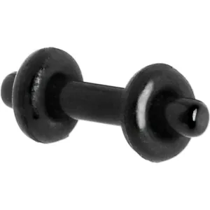 12 Gauge Black Acrylic Plug Set