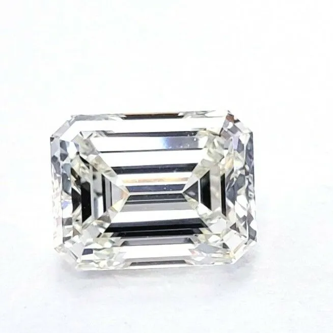 1.21 CT Natural Loose Diamond Emerald Cut J Color VS2 Clarity GIA Certified