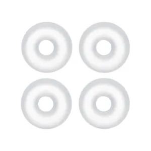 14 Gauge Clear Rubber O-Ring 4-Pack