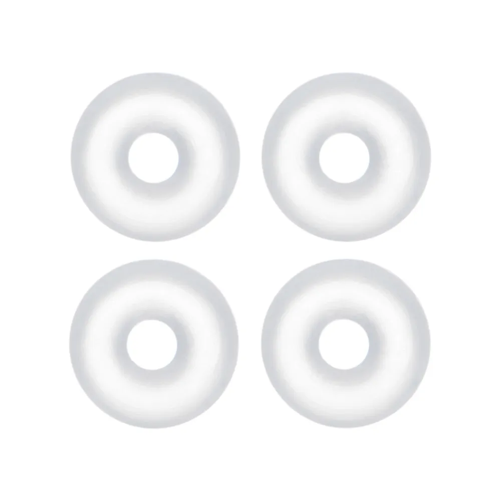 14 Gauge Clear Rubber O-Ring 4-Pack