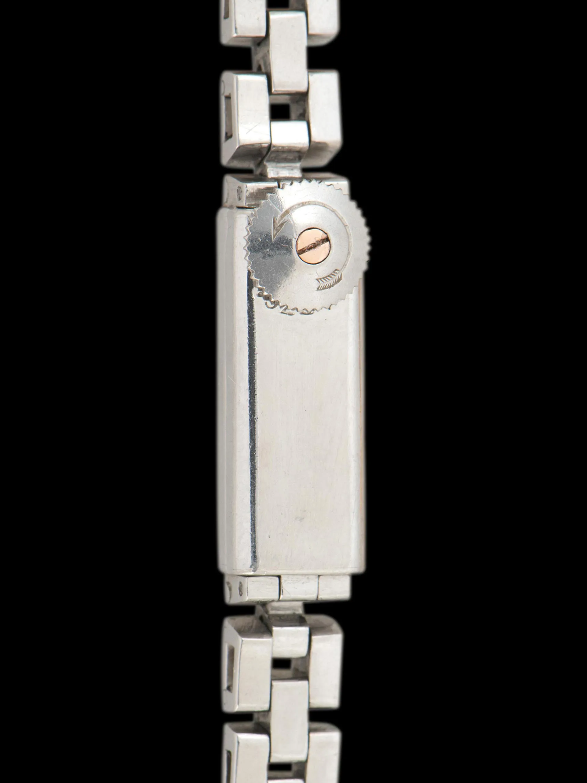 1930s Cartier Paris 'Duoplan' Platinum Mini Bracelet Watch "Cal. 101"