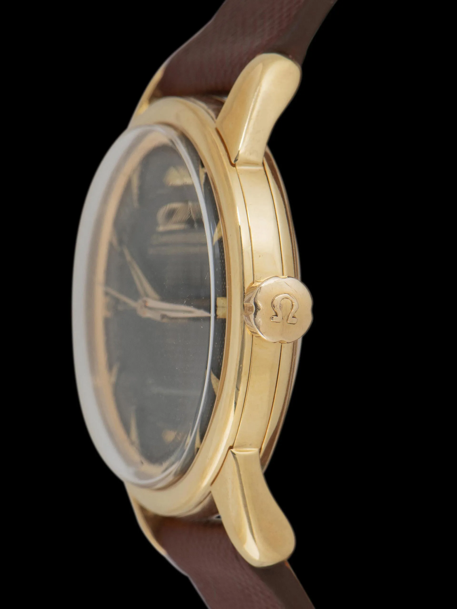 1954 Omega Seamaster Automatic 18K YG (Ref. 2846-2848 1SC) 'Cal. 501' Black Honeycomb Dial
