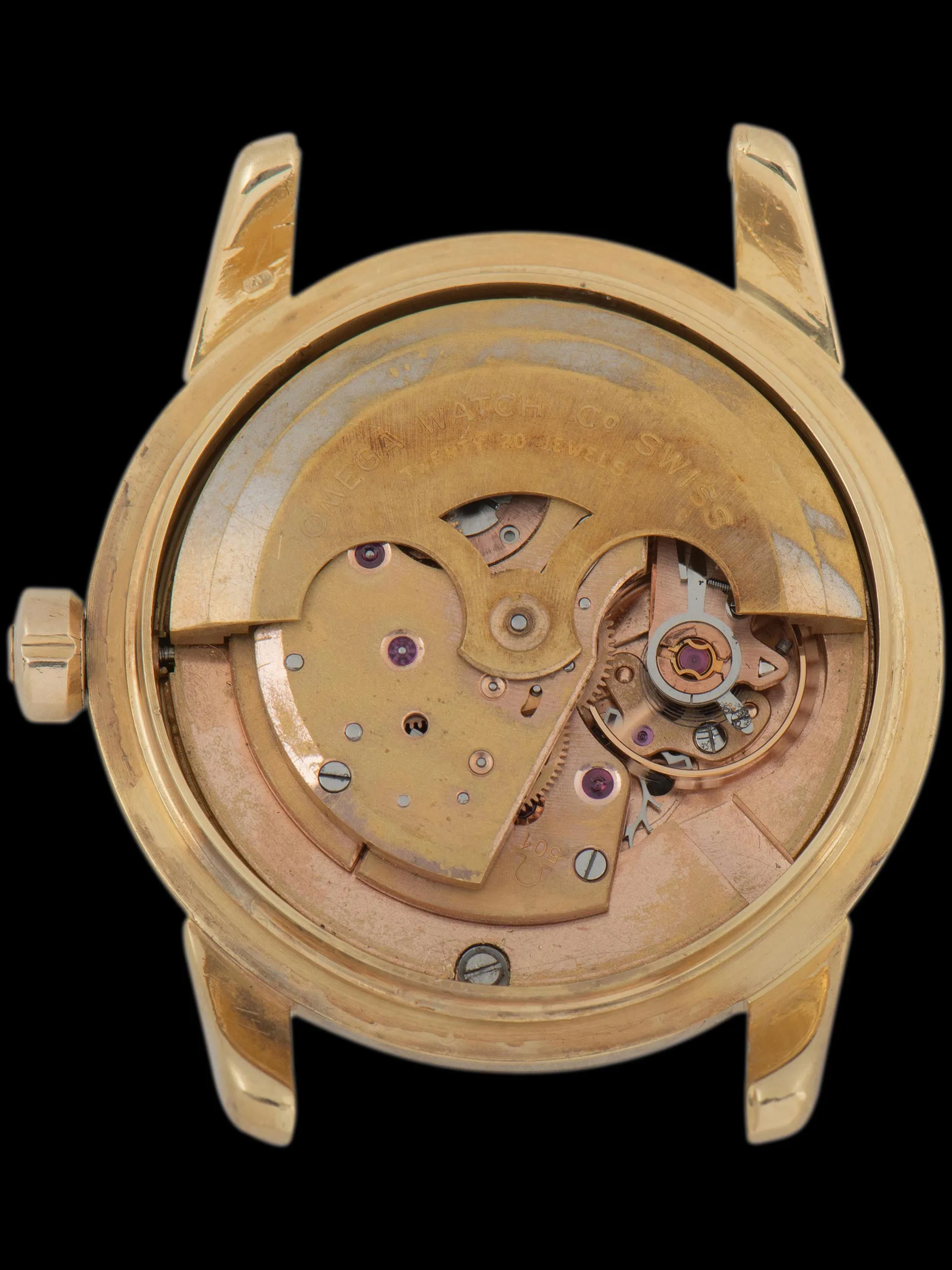 1954 Omega Seamaster Automatic 18K YG (Ref. 2846-2848 1SC) 'Cal. 501' Black Honeycomb Dial