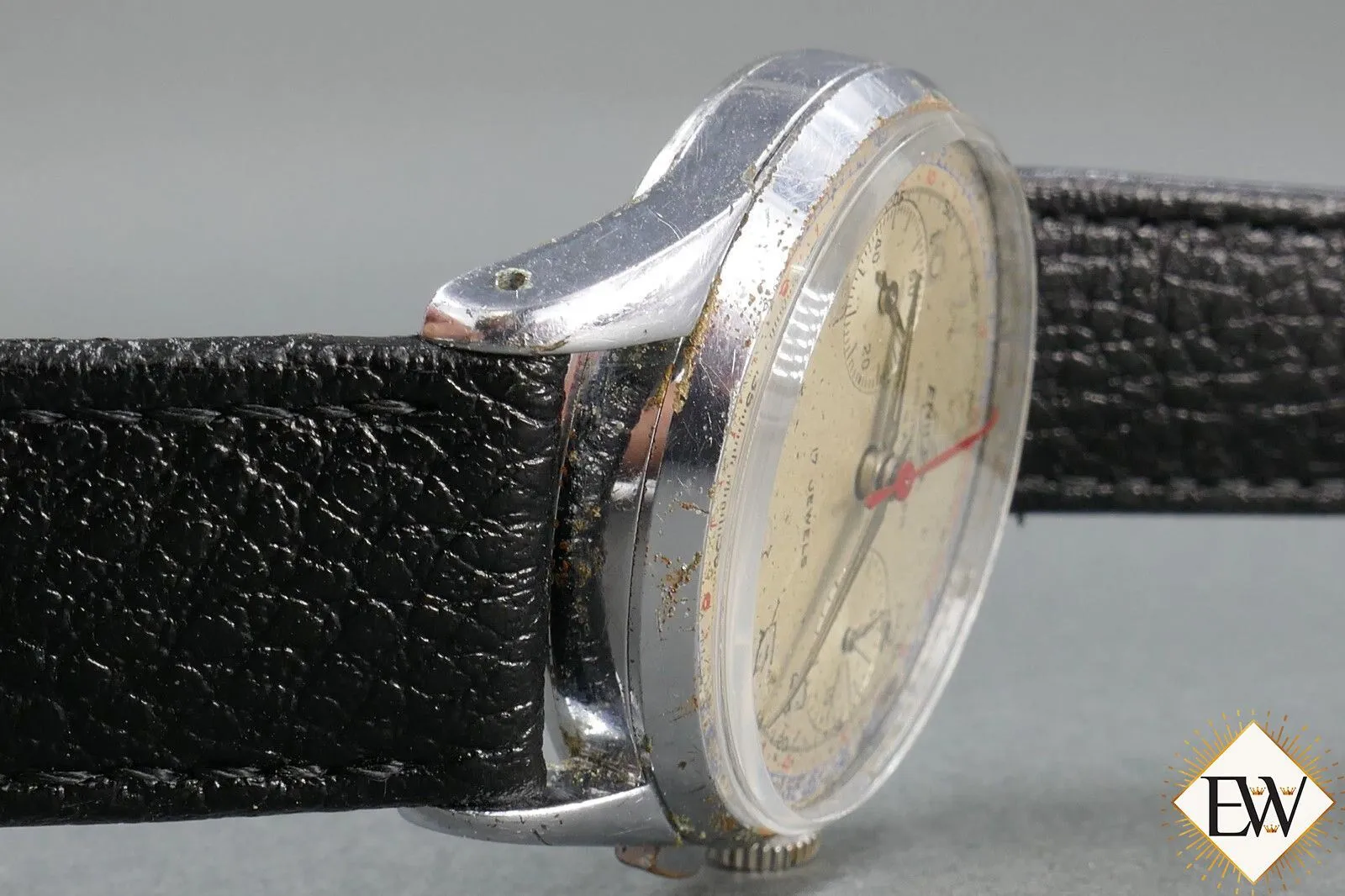 1960 Serviced Vintage Enicar Valjoux 92 USAAF Pilot Chronograph Watch Pre Sherpa