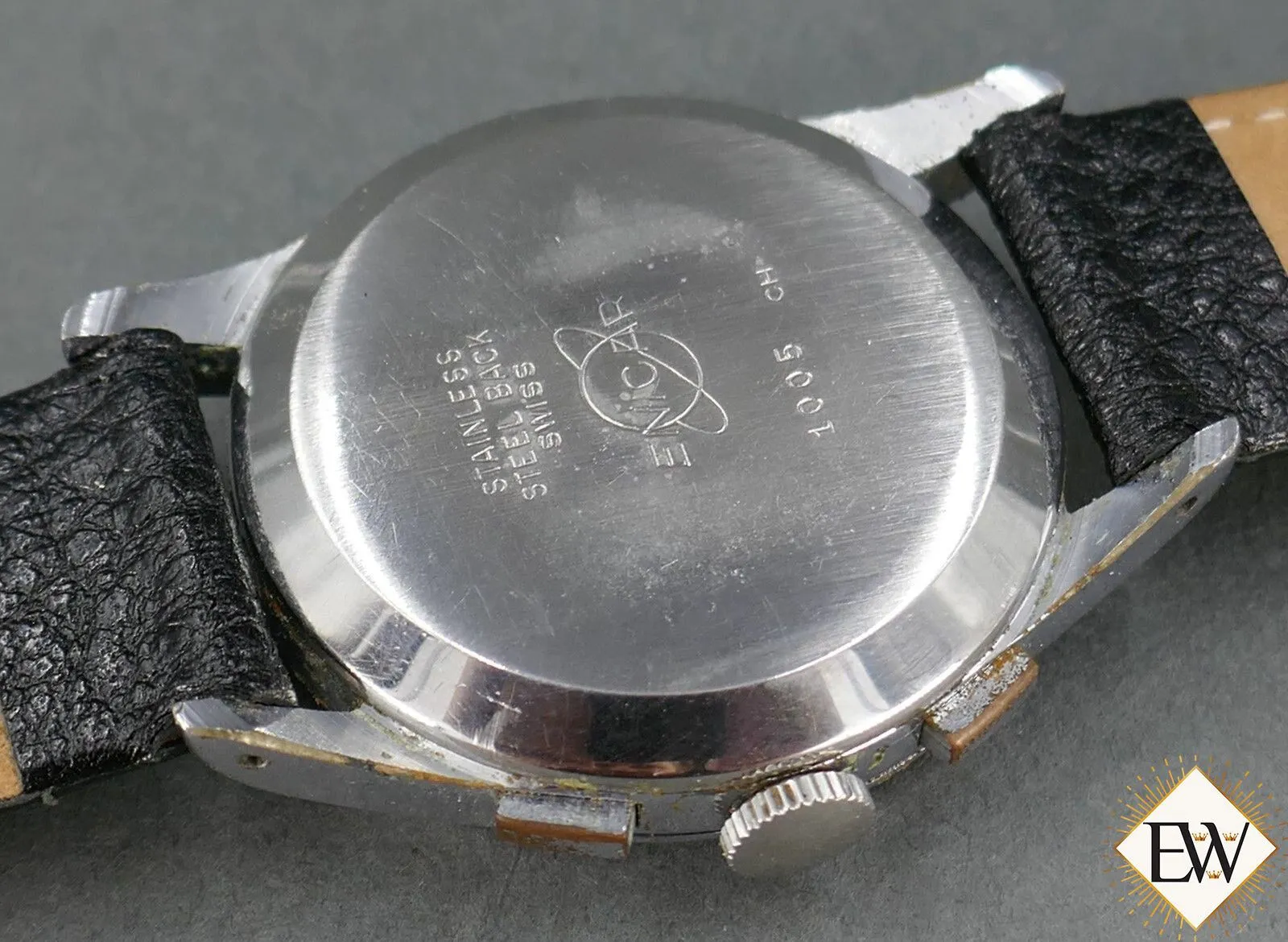 1960 Serviced Vintage Enicar Valjoux 92 USAAF Pilot Chronograph Watch Pre Sherpa