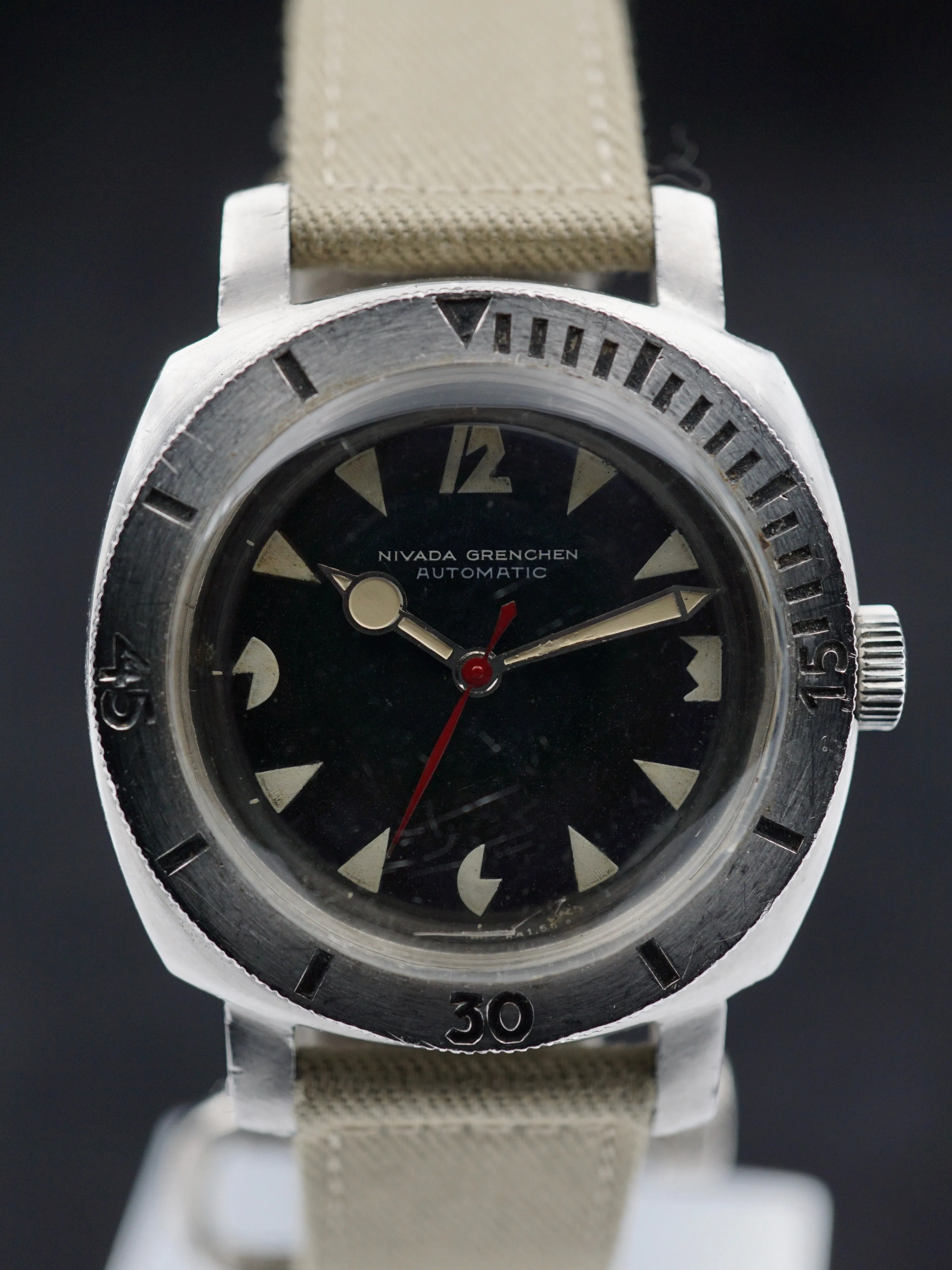 1960s Nivada Grenchen Depthmaster 1000 "Mini Paneri"