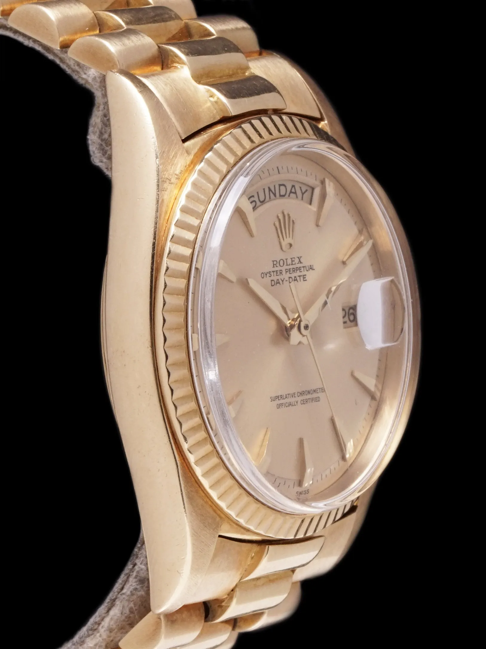 1963 Rolex Day-Date (Ref. 1803) 18k YG No-Lume "Claw Dial"