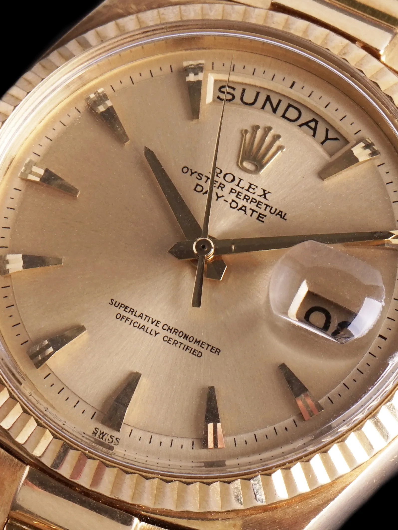 1963 Rolex Day-Date (Ref. 1803) 18k YG No-Lume "Claw Dial"