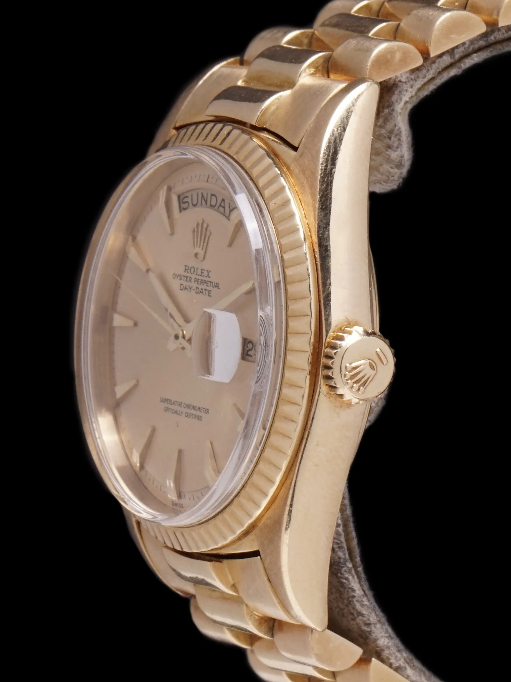 1963 Rolex Day-Date (Ref. 1803) 18k YG No-Lume "Claw Dial"