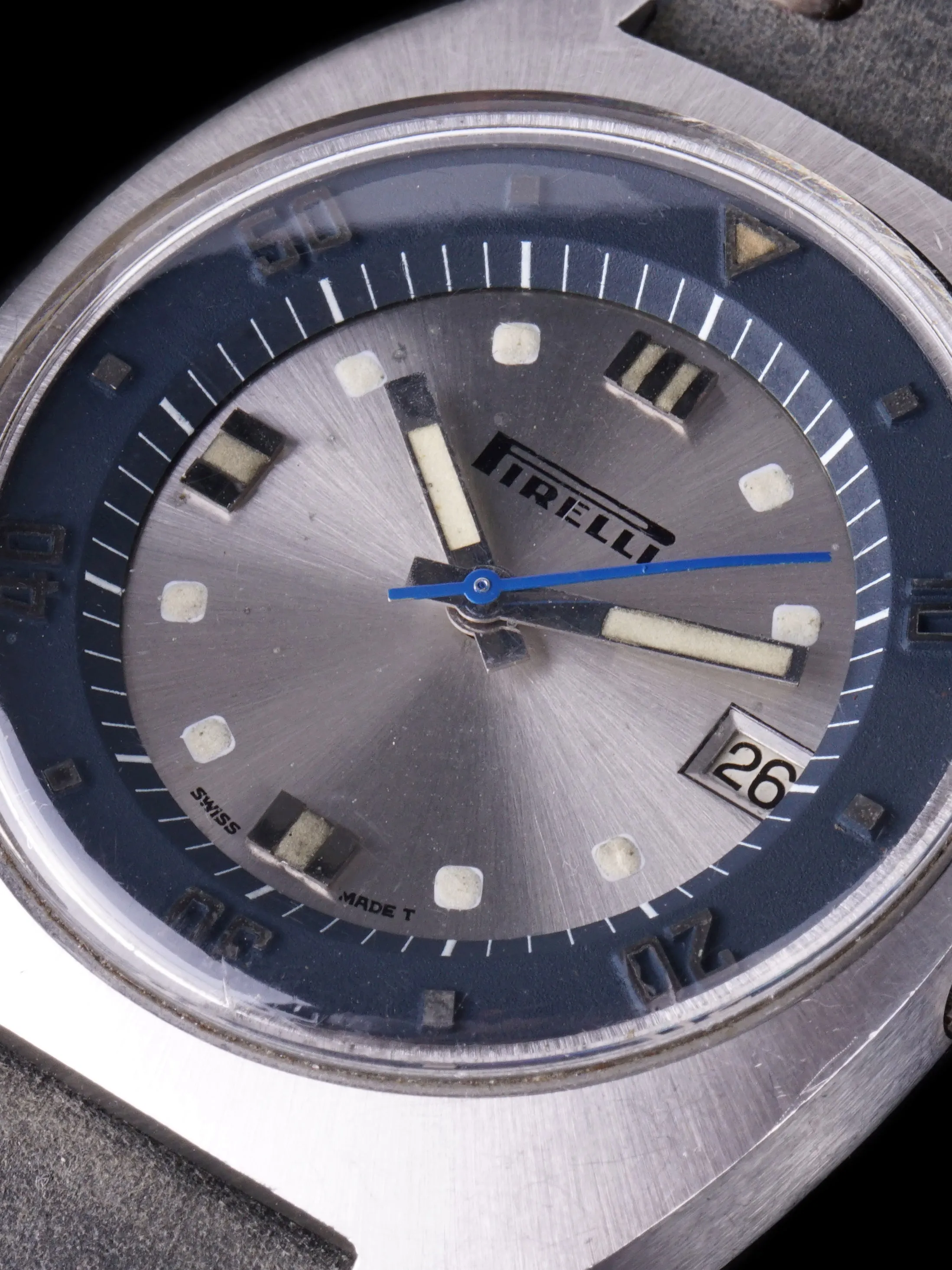 1970s Aquastar Seatime (Ref. 1000) "Pirelli" Dial