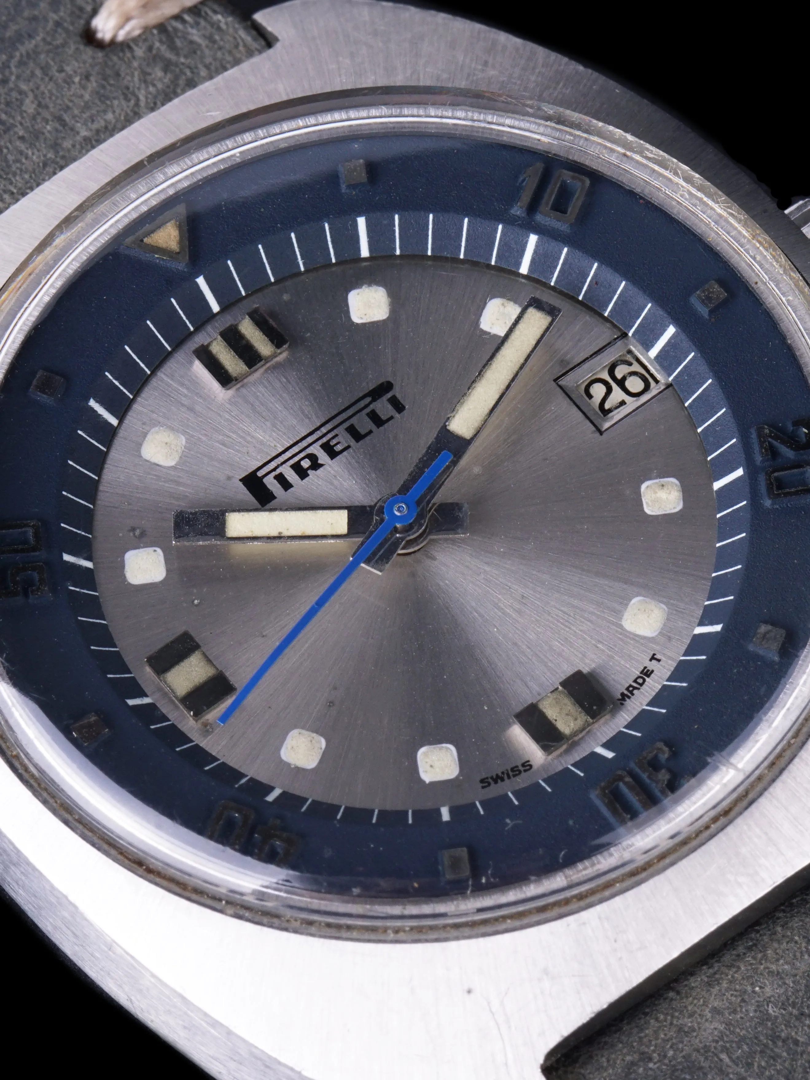 1970s Aquastar Seatime (Ref. 1000) "Pirelli" Dial