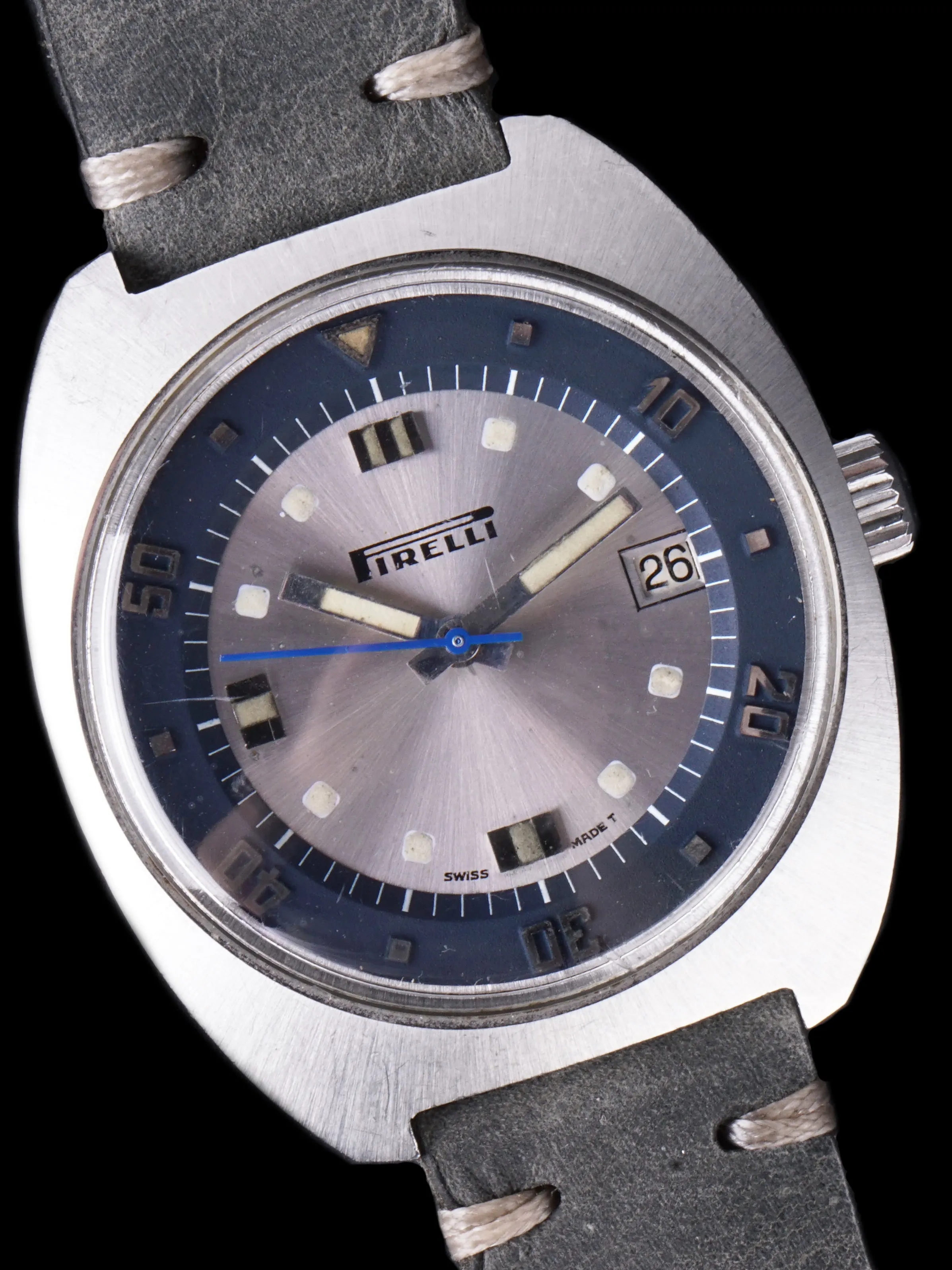 1970s Aquastar Seatime (Ref. 1000) "Pirelli" Dial