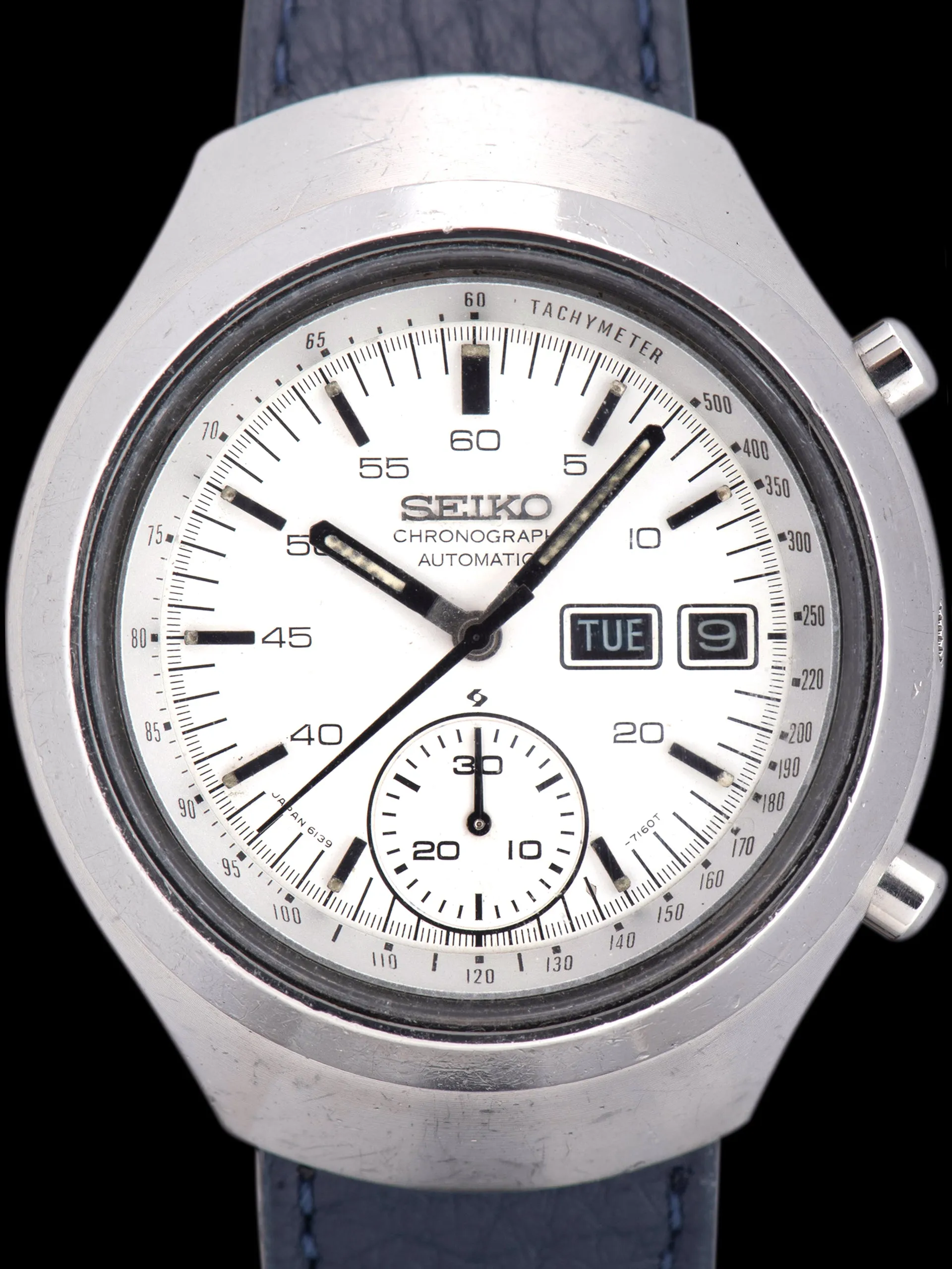 1977 Seiko Automatic Chronograph (Ref. 6139-7101) White Dial