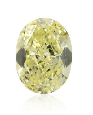2 CT Natural Fancy Light Yellow VS2 Clarity GIA Certified Oval Cut Loose Diamond
