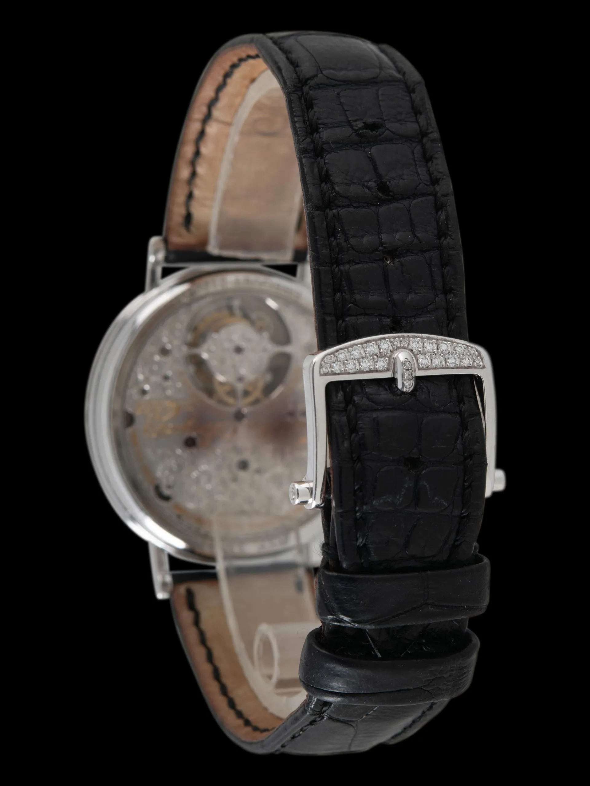 2010s Breguet Classique Complications Tourbillon (Ref. 3358) 18K WG W/ Factory Diamond Case & MOP Guilloche Dial