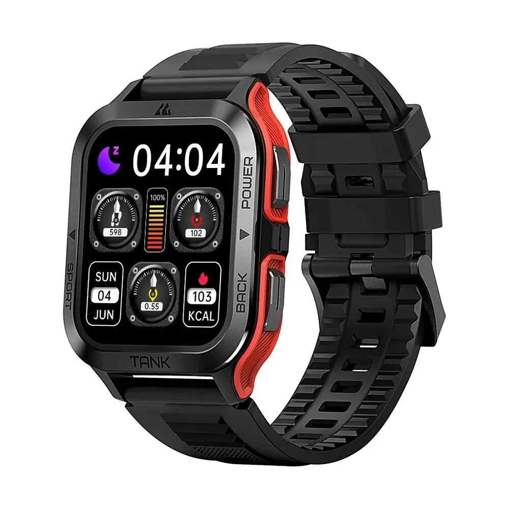 2024 NEW KOSPET TANK T2 Ultra Smartwatches For Men Watches AMOLED AOD Smartwatch Bluetooth Call Electronic Men's Smart Watch