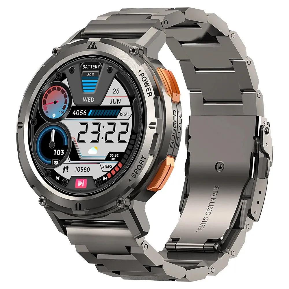 2024 NEW KOSPET TANK T2 Ultra Smartwatches For Men Watches AMOLED AOD Smartwatch Bluetooth Call Electronic Men's Smart Watch