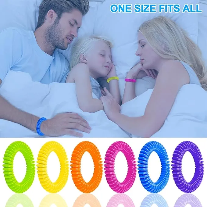 360 Pcs Mosquito Repellent Stickers, Funny Mosquito Patches for Kids Babies Adults with 6 Pack Individually Wrapped Mosquito Repellent Bracelets, DEET Free Mosquito Bands for Indoor Outdoor