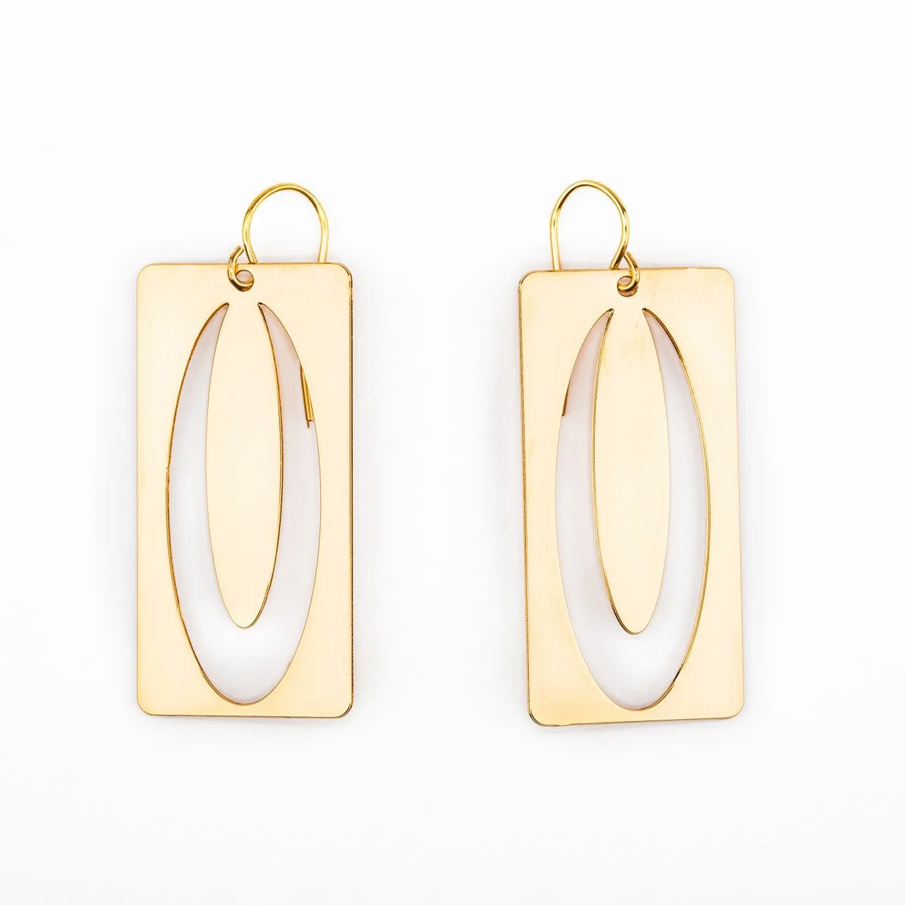 #4 earrings gold