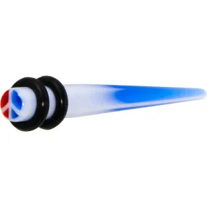 4 Gauge Acrylic American Peace Sign Taper