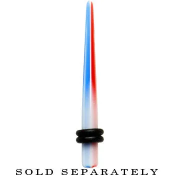 4 Gauge Acrylic American Peace Sign Taper