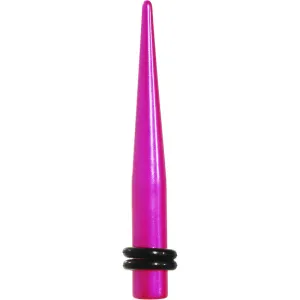 4 Gauge Pink Luster  Acrylic Taper