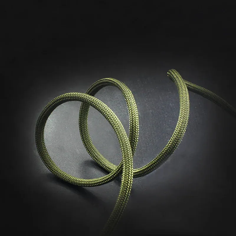 5/10/20m Army Green Black Paracord - Versatile Survival Rope for Hiking and Camping