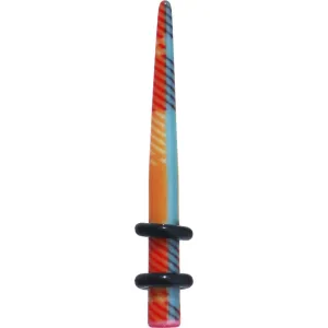 6 Gauge Acrylic Plaid Taper Ear Plug