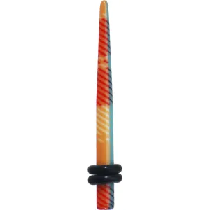 8 Gauge Acrylic Plaid Taper Ear Plug