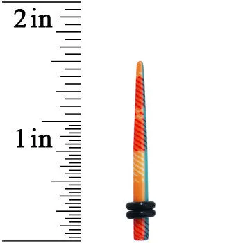 8 Gauge Acrylic Plaid Taper Ear Plug