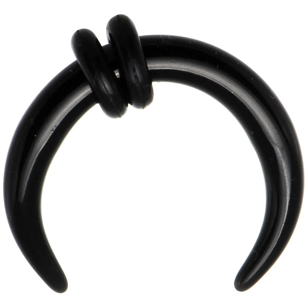 8 Gauge Black Acrylic UV Buffalo Taper