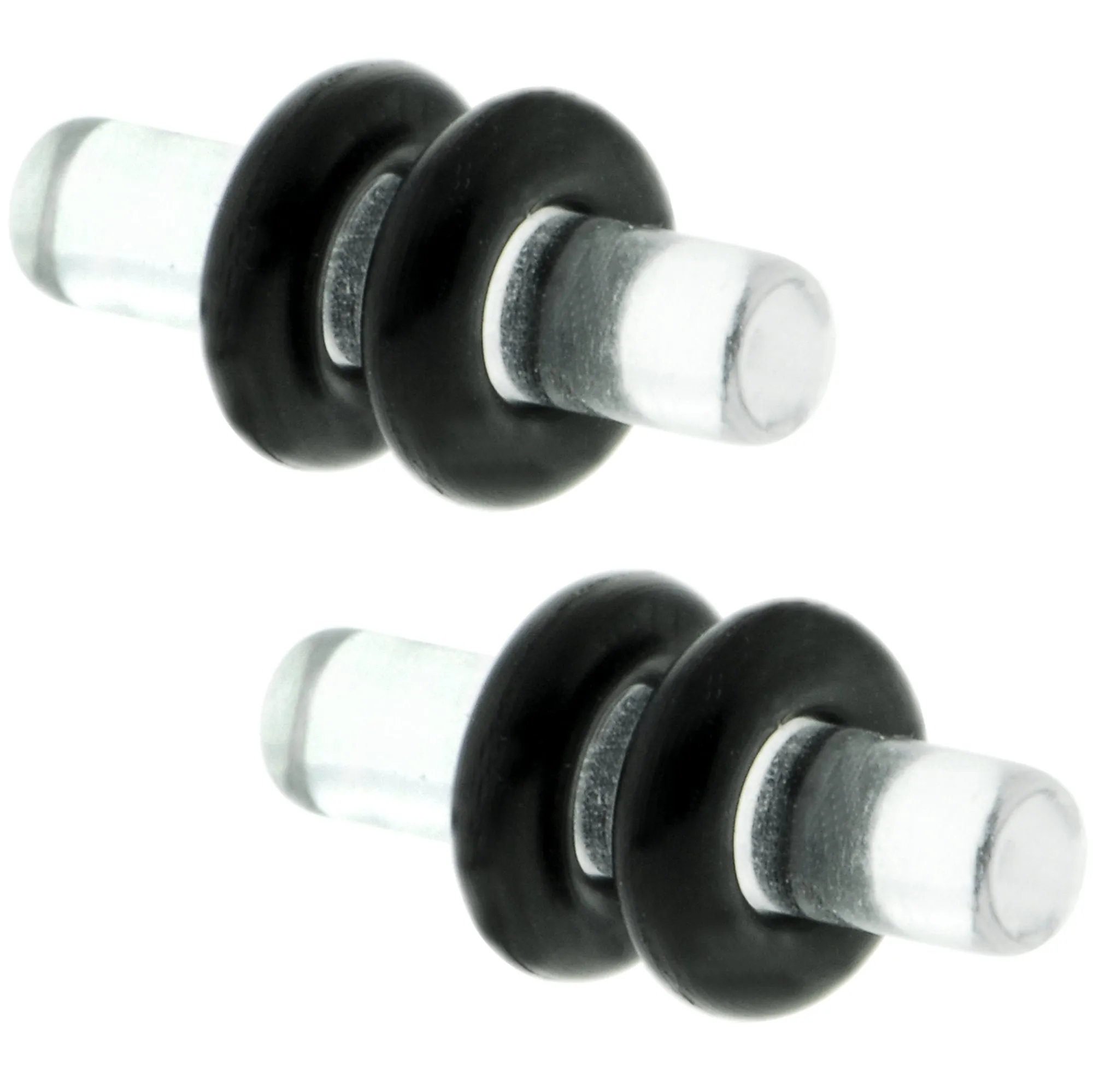 8 Gauge Clear Acrylic Plug Set of 2