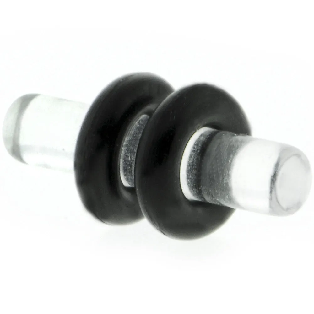 8 Gauge Clear Acrylic Plug Set of 2