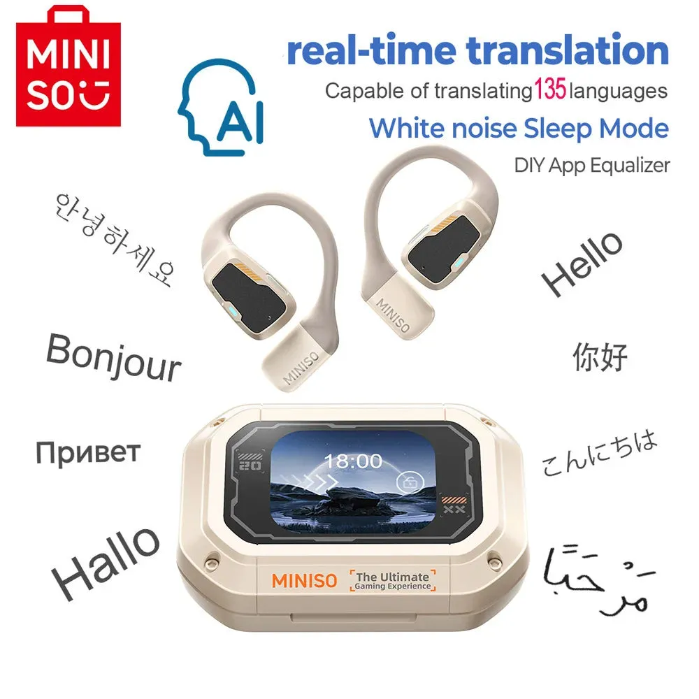 [AI Translator] MINISO M98 Wireless Translation Earbuds IPX5