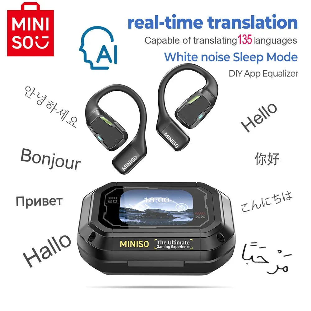 [AI Translator] MINISO M98 Wireless Translation Earbuds IPX5
