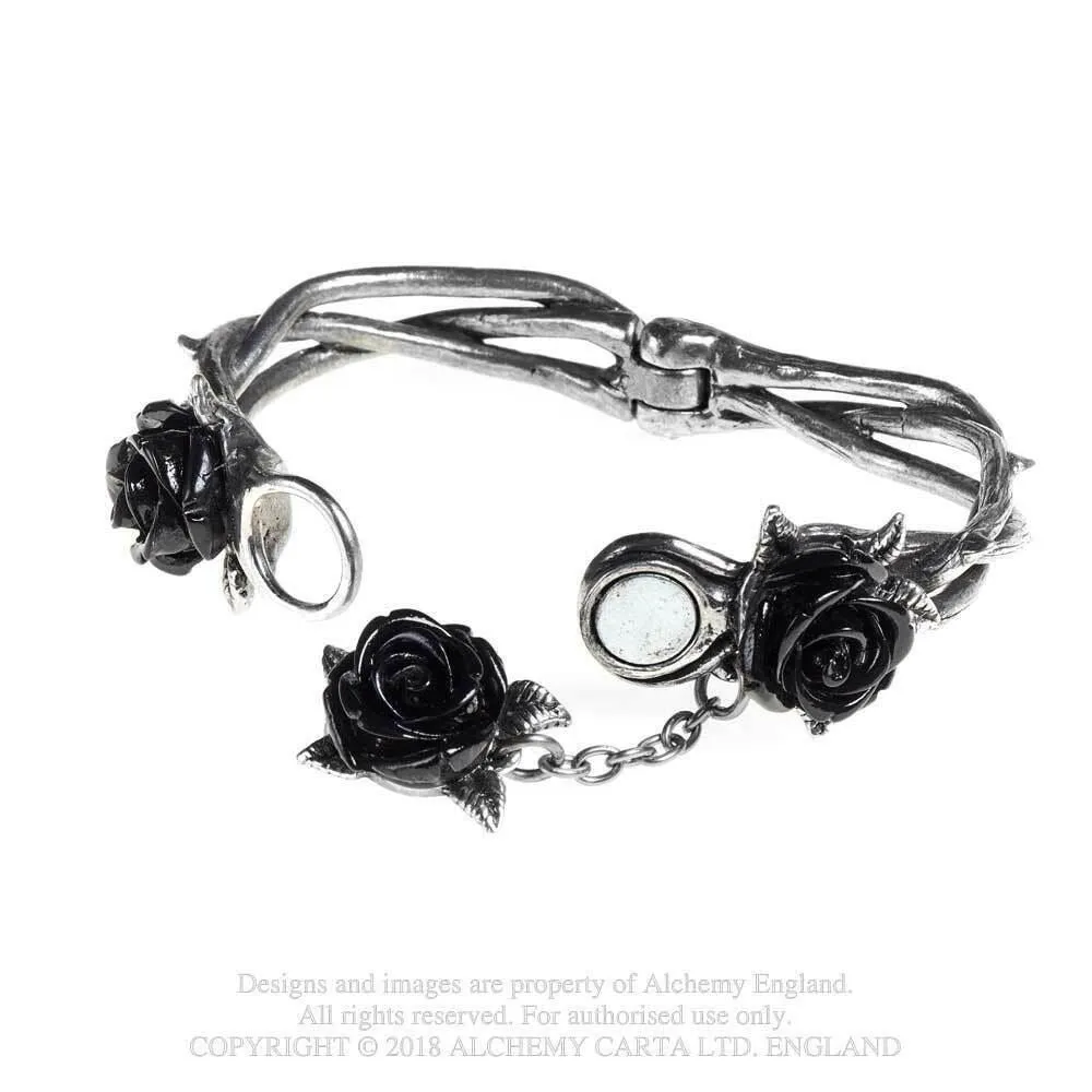 Alchemy Gothic A103 No Man's Land Bracelet Barb Wire Skulls L or S