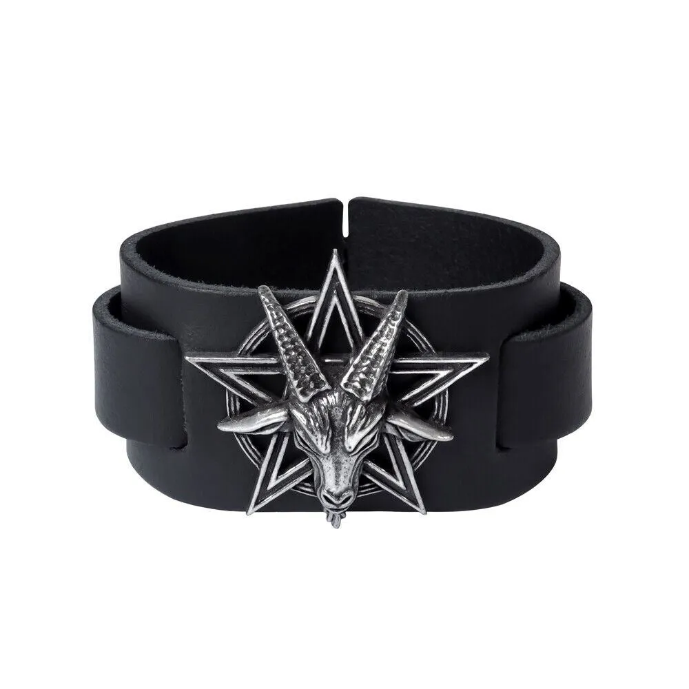 Alchemy Gothic A103 No Man's Land Bracelet Barb Wire Skulls L or S