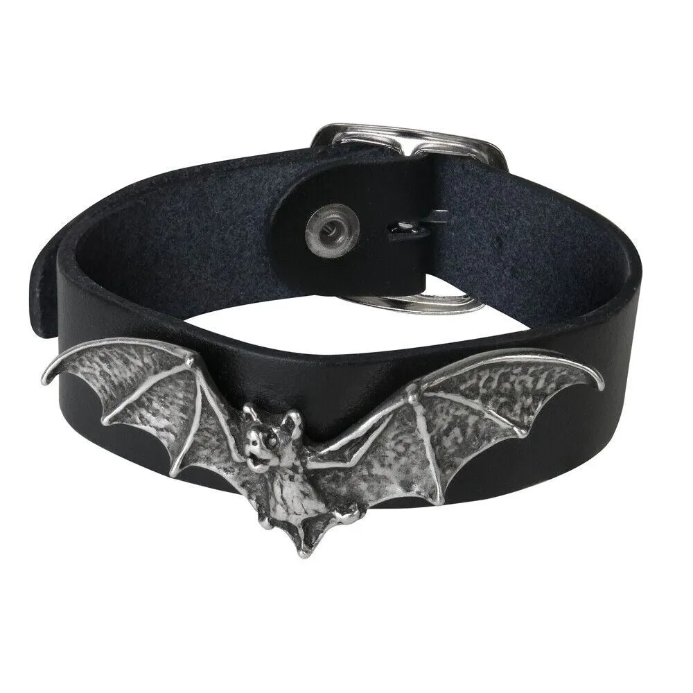 Alchemy Gothic A103 No Man's Land Bracelet Barb Wire Skulls L or S