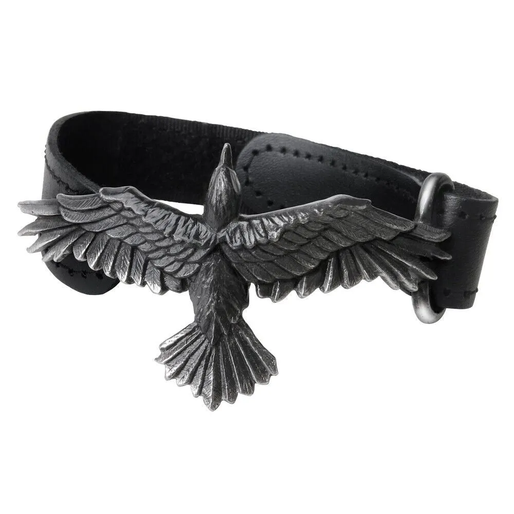 Alchemy Gothic A103 No Man's Land Bracelet Barb Wire Skulls L or S