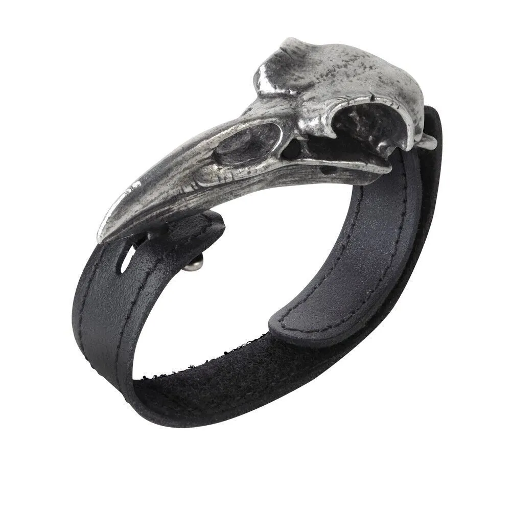 Alchemy Gothic A103 No Man's Land Bracelet Barb Wire Skulls L or S