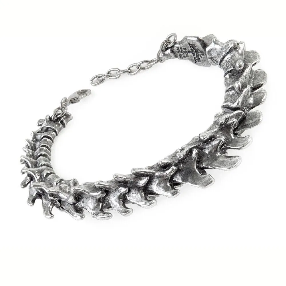 Alchemy Gothic A103 No Man's Land Bracelet Barb Wire Skulls L or S
