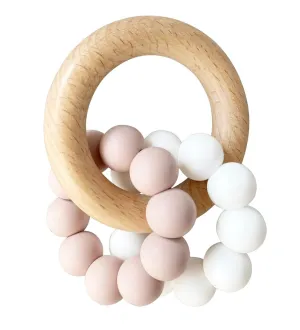 ALIMROSE Beechwood Double Teether Rings - Petal White