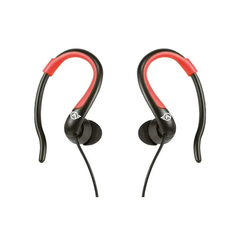 Amplify Sport Rapid Series Earbuds with Pouch - Black/Red  AMS-1303-BKRD