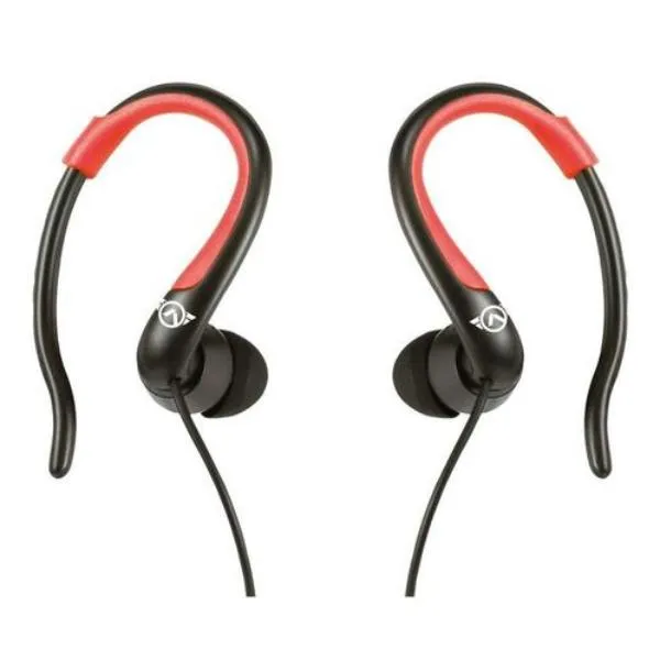 Amplify Sport Rapid Series Earbuds with Pouch - Black/Red  AMS-1303-BKRD