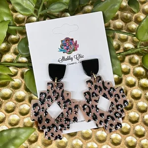 Aztec Leopard Earrings