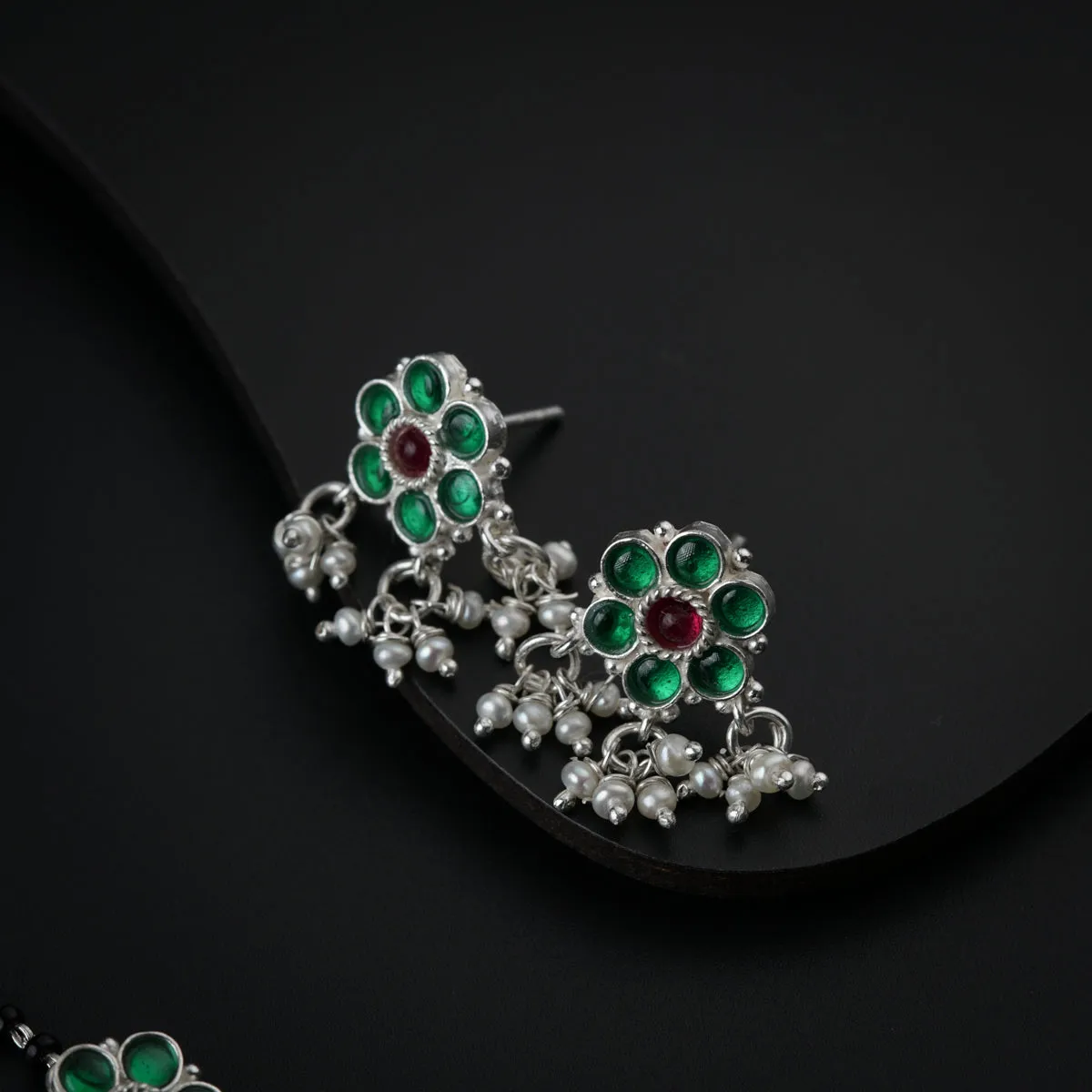 Bageecha Green kudi mangalsutra set