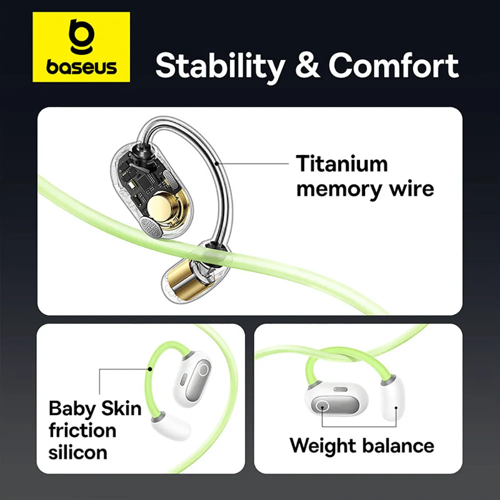 Baseus Eli Sport 1 Open-Ear TWS Earbuds - Aurora Green