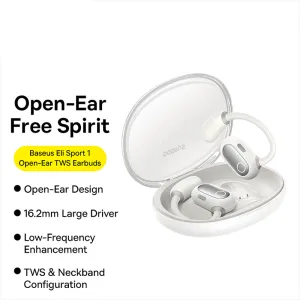 Baseus Eli Sport 1 Open-Ear TWS Earbuds - Starlight White